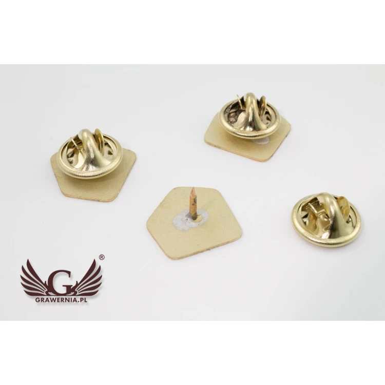 Metal Pins with Your Logo - size 15x15mm - PS030