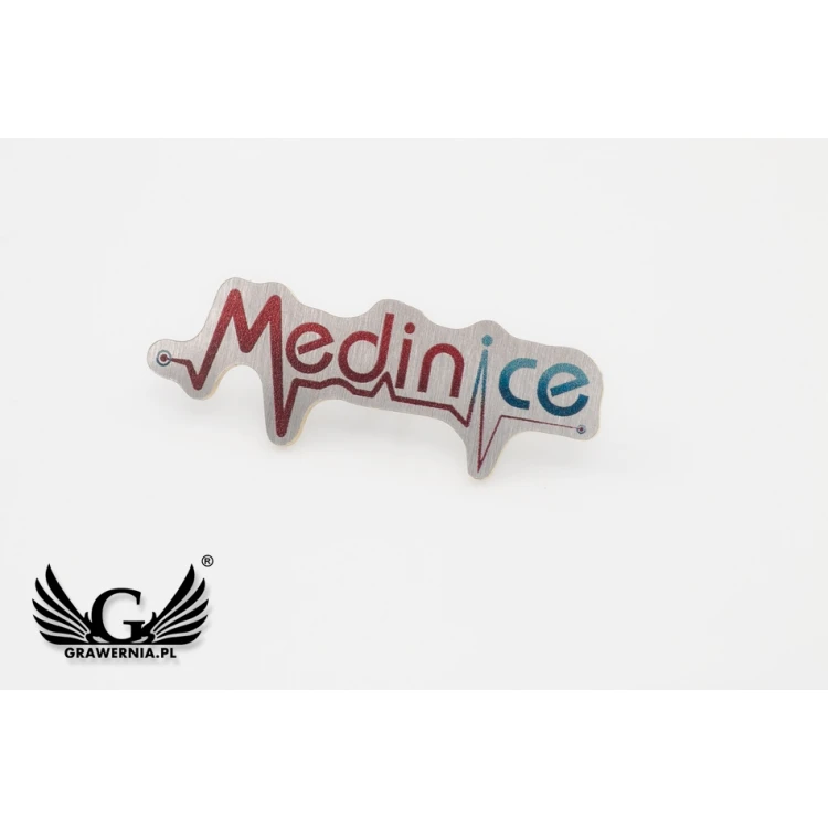Metal Pins with Your Logo - size 34x12mm - UV Print - PS046