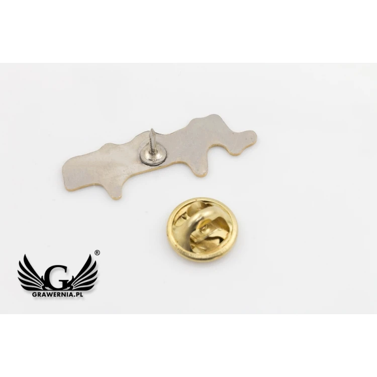 Metal Pins with Your Logo - size 34x12mm - UV Print - PS046