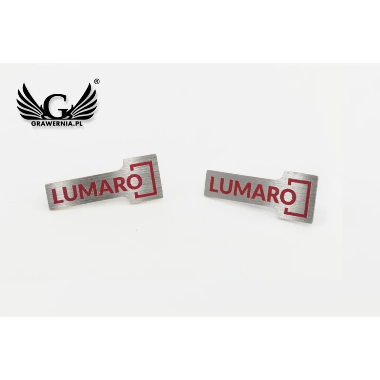 Metal Pins with Your Logo - size 25x10mm - UV print - PS036