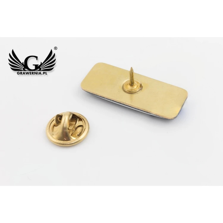 Brass Pins - Convex 3D Doming - Any Logo - PWD010