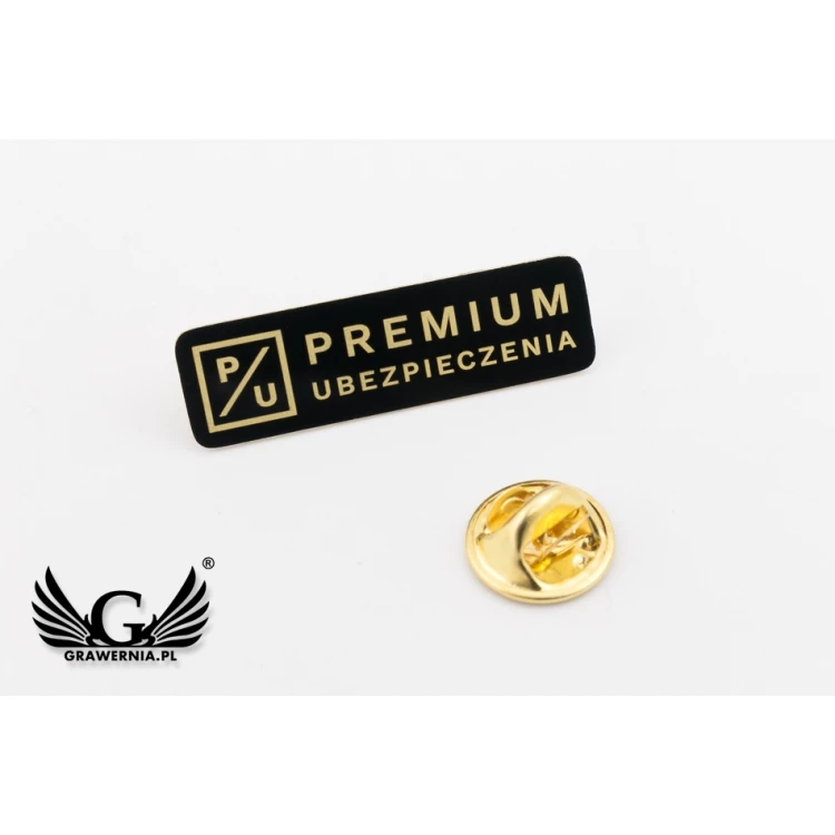 Metal Pins with Your Logo - dimensions: 35x10mm - PS037