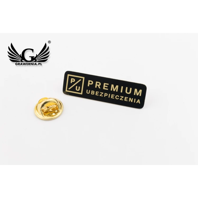 Metal Pins with Your Logo - dimensions: 35x10mm - PS037