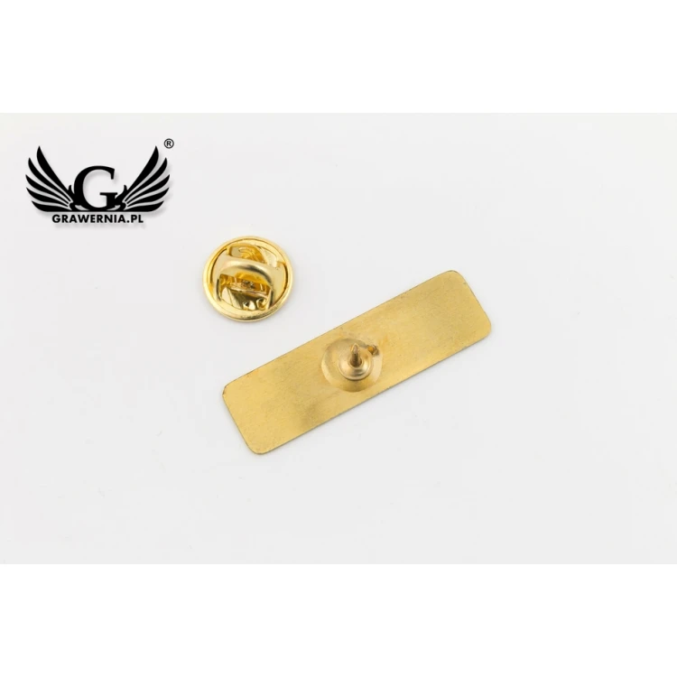 Metal Pins with Your Logo - dimensions: 35x10mm - PS037