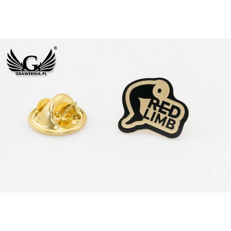 Metal Pins with Your Logo - dimensions: 14x13mm - PS038