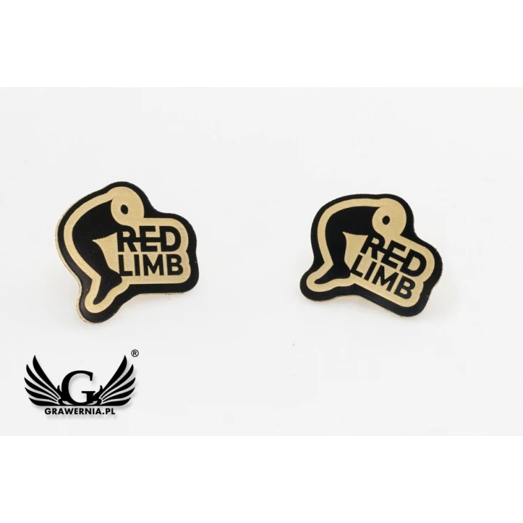 Metal Pins with Your Logo - dimensions: 14x13mm - PS038