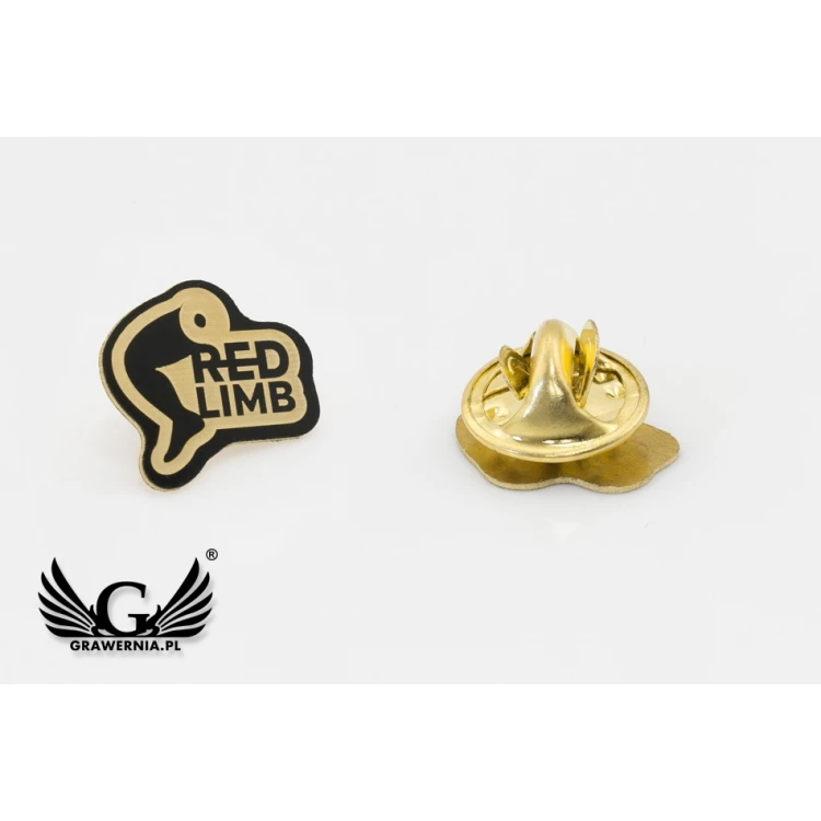 Metal Pins with Your Logo - dimensions: 14x13mm - PS038
