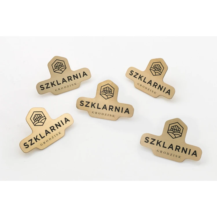 Metal Pins with Your Logo - dimensions: 33x22mm - PS043