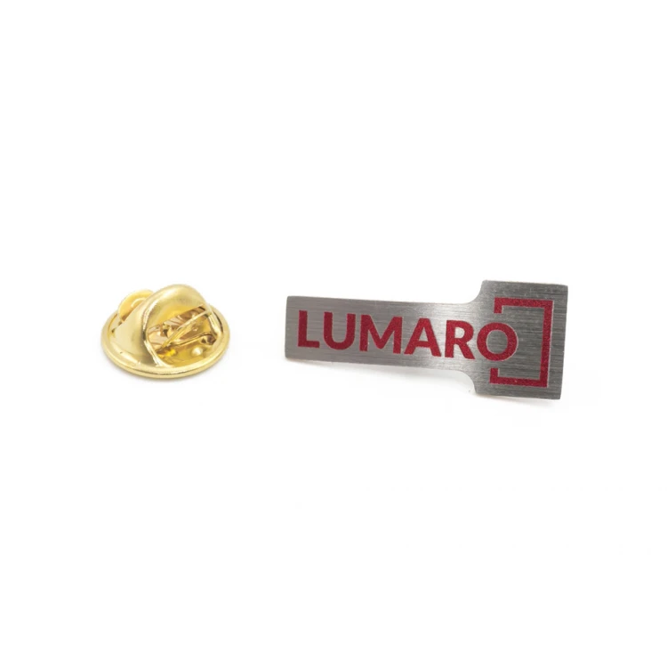 Metal Pins with Your Logo - size 25x10mm - UV print - PS036