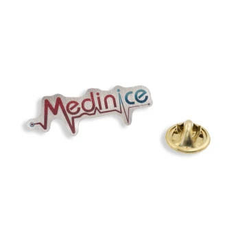 Metal Pins with Your Logo - size 34x12mm - UV Print - PS046