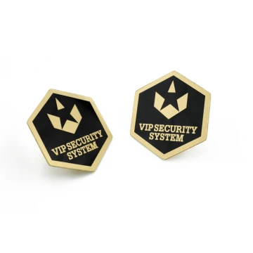 Metal Pins with Your Logo - dimensions: 22x25mm - PS028
