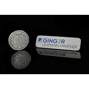 Metal Pins with Your Logo - size 46.7x10mm - UV print - PS025
