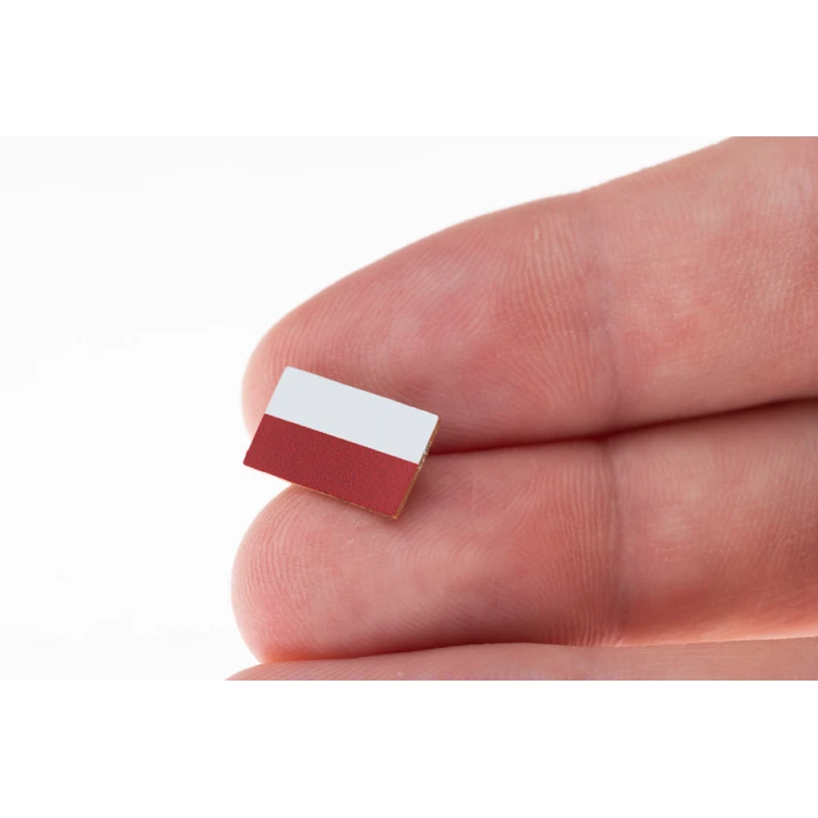 Brass Pins Polish Flag - size 13x8mm - UV print - PS045