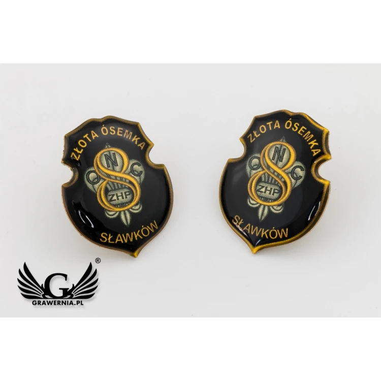 Brass Pins - Convex 3D Doming - Any Logo - PWD001