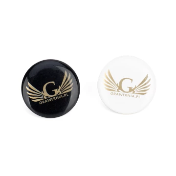 Raw Brass Pins - Convex 3D Doming - Any Logo - PWD032