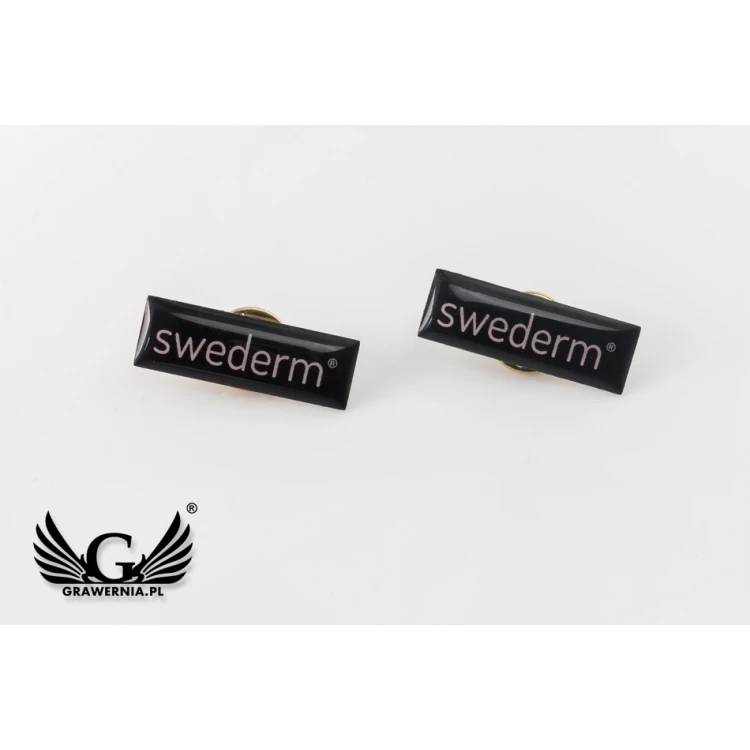 Brass Pins - Convex 3D Doming - Any Logo - PWD004