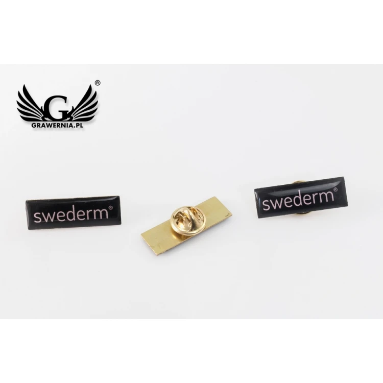 Brass Pins - Convex 3D Doming - Any Logo - PWD004