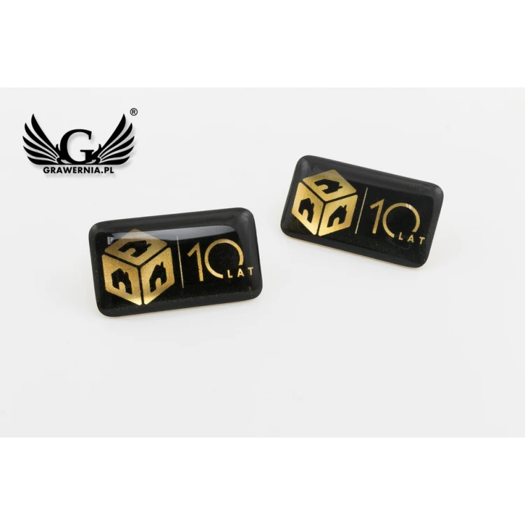 Brass Pins - Convex 3D Doming - Any Logo - PWD006