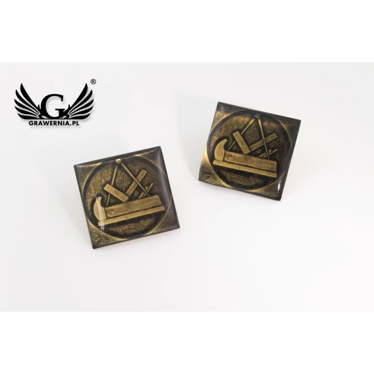 Brass Pins - Convex 3D Doming - Any Logo - PWD007