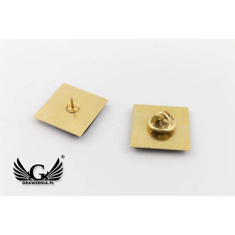 Brass Pins - Convex 3D Doming - Any Logo - PWD007