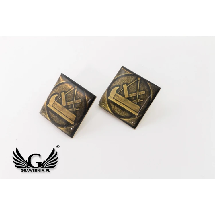 Brass Pins - Convex 3D Doming - Any Logo - PWD007