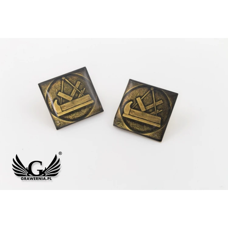 Brass Pins - Convex 3D Doming - Any Logo - PWD007