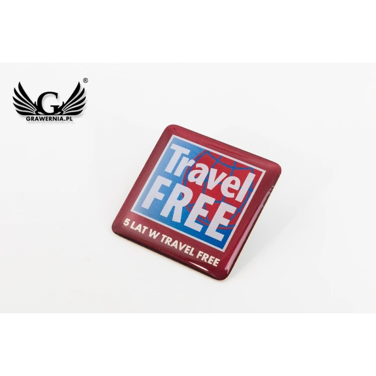 Brass Pins - Convex 3D Doming - Any Logo - PWD008