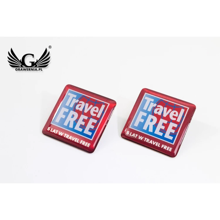 Brass Pins - Convex 3D Doming - Any Logo - PWD008