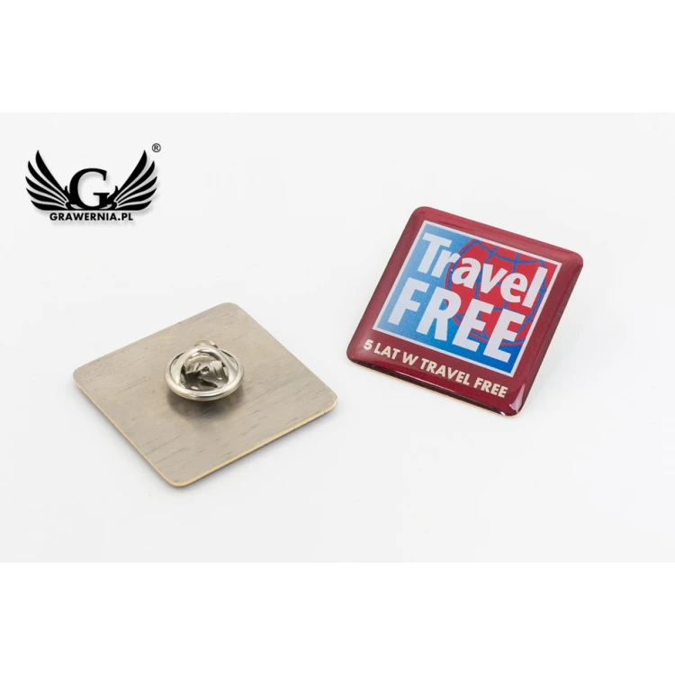Brass Pins - Convex 3D Doming - Any Logo - PWD008
