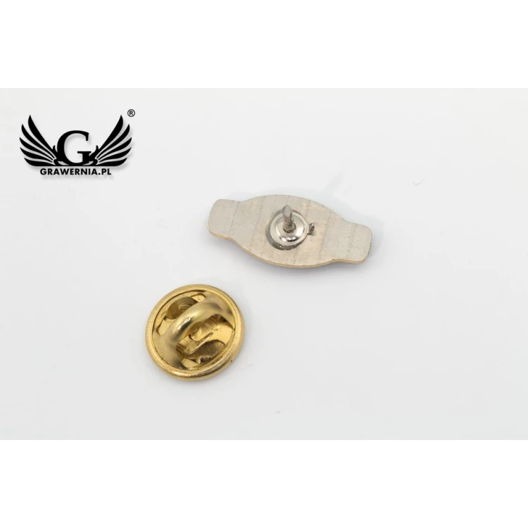 Brass Pins - 3D Domed - Custom Logo - PWD011