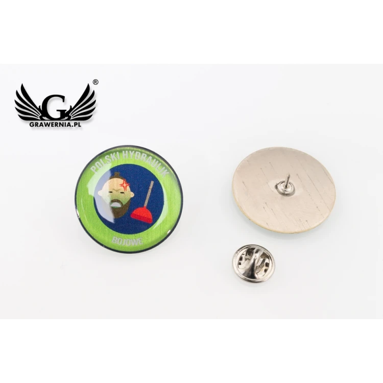Brass Pins - Convex 3D Doming - Any Logo - PWD014