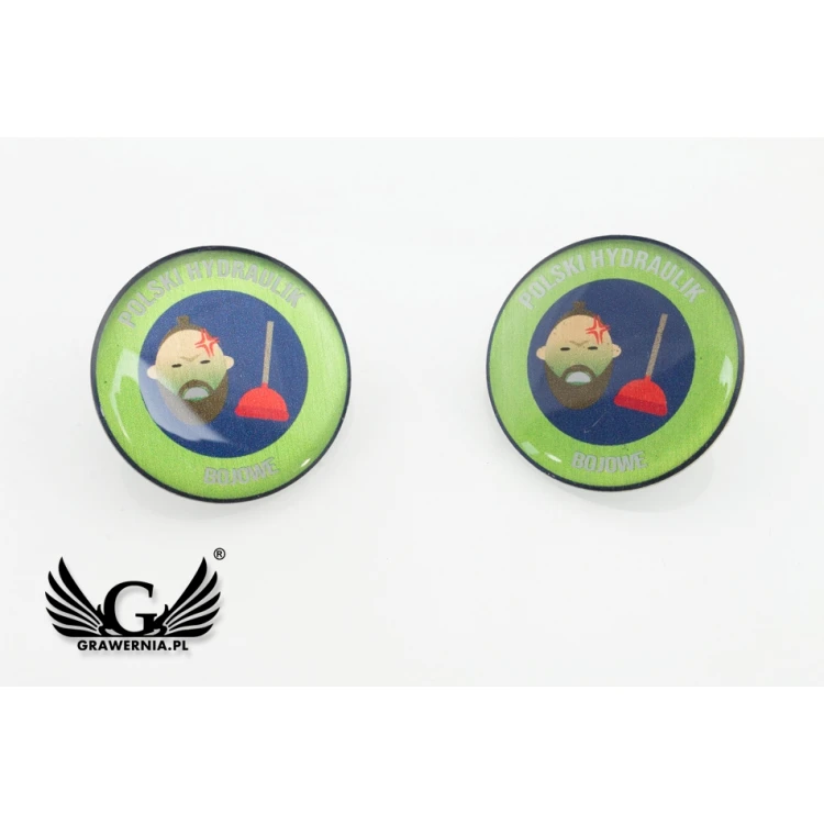 Brass Pins - Convex 3D Doming - Any Logo - PWD014