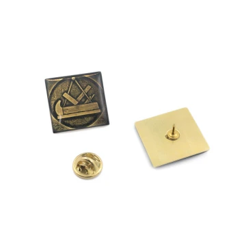 Brass Pins - Convex 3D Doming - Any Logo - PWD007
