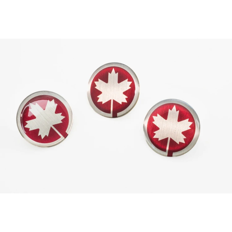 Brass Pins - Convex 3D Doming - Any Logo - PWD017