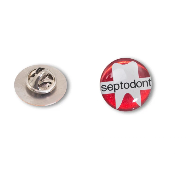 Brass Pins - Convex 3D Doming - Any Logo - PWD009