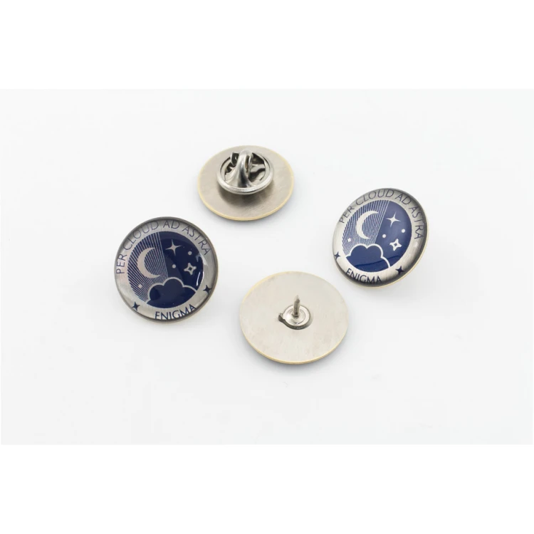 Brass Pins - Convex 3D Doming - Any Logo - PWD018