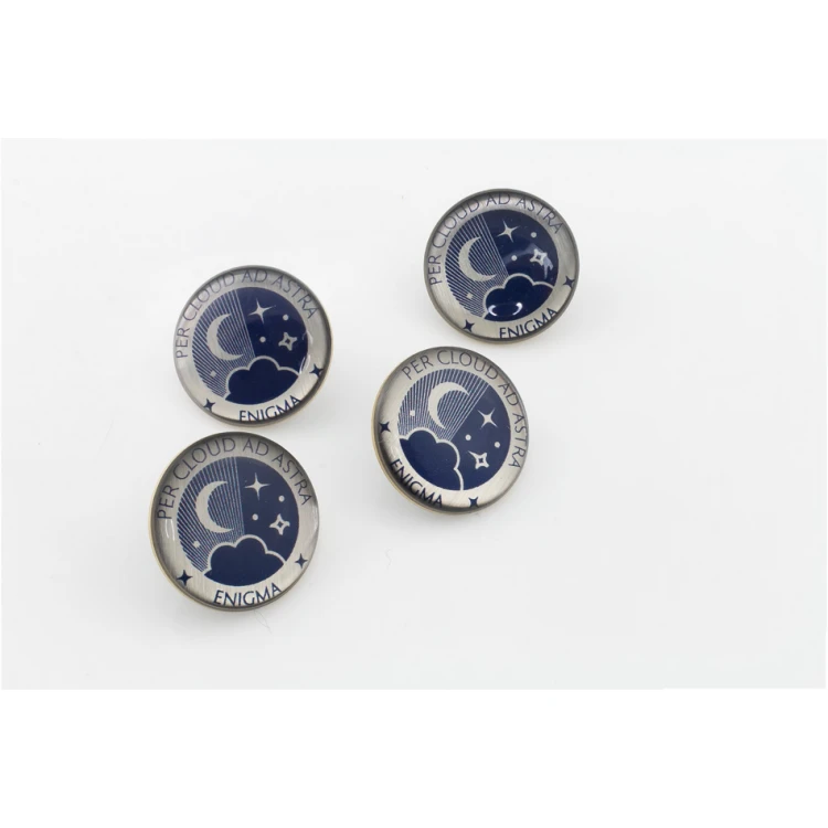 Brass Pins - Convex 3D Doming - Any Logo - PWD018