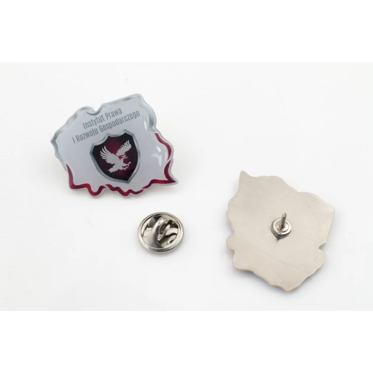 Brass Pins - Convex 3D Doming - Any Logo - PWD019