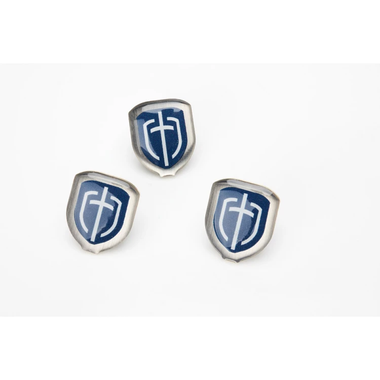 Brass Pins - Convex 3D Doming - Any Logo - PWD021