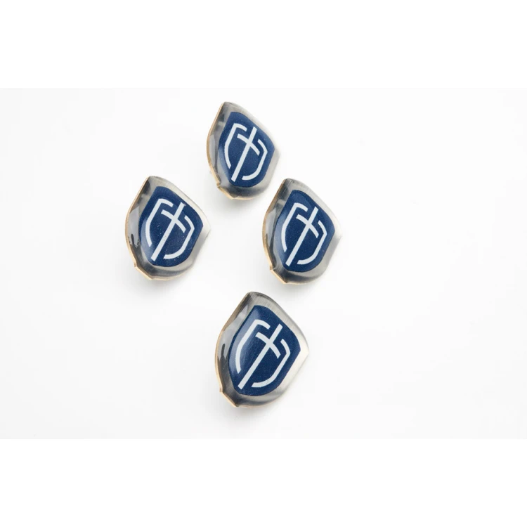 Brass Pins - Convex 3D Doming - Any Logo - PWD021