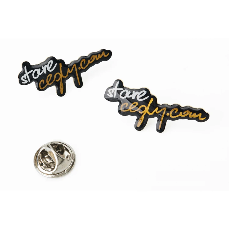 Brass Pins - Convex 3D Doming - Any Logo - PWD022