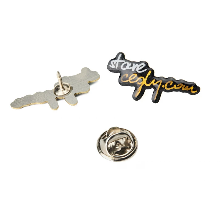 Brass Pins - Convex 3D Doming - Any Logo - PWD022