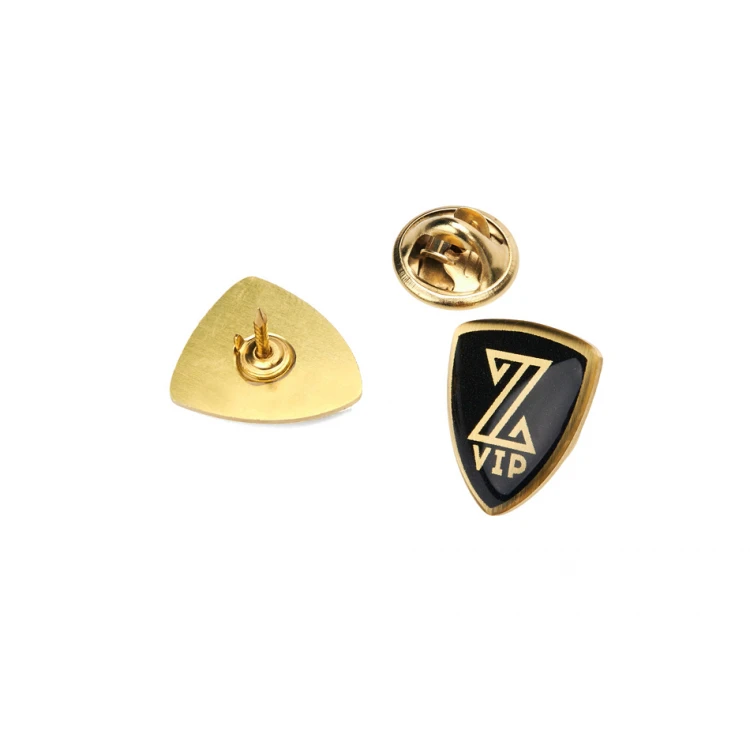 Brass Pins - Convex 3D Doming - Any Logo - PWD023