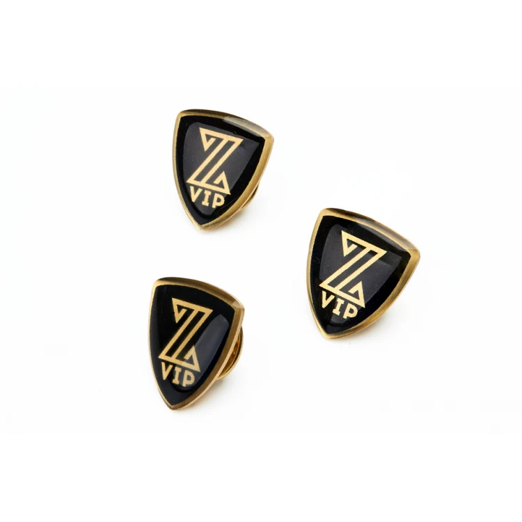 Brass Pins - Convex 3D Doming - Any Logo - PWD023