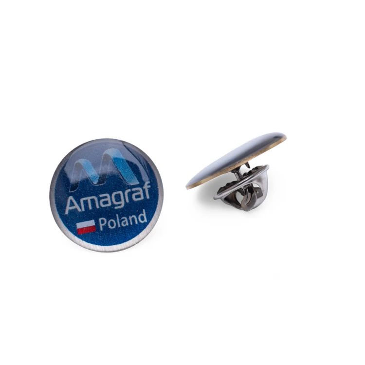 Brass Pins - Convex 3D Doming - Any Logo - PWD027