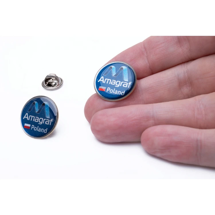 Brass Pins - Convex 3D Doming - Any Logo - PWD027