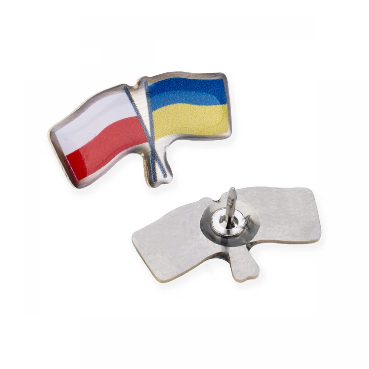 Brass Pins - Convex 3D Doming - Any Logo, Flag - PWD030