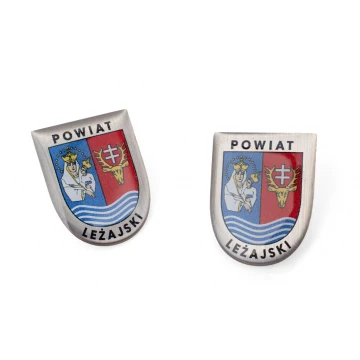 Brass Pins with Any City Coat of Arms - 3D Domed - Custom Logo - PWD028
