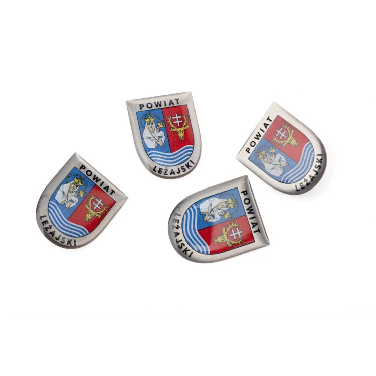 Brass Pins with Any City Coat of Arms - 3D Domed - Custom Logo - PWD028