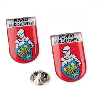Brass Pins with any City Coat of Arms - 3D Domed - Custom Logo - PWD029